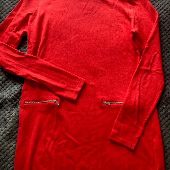 Michael Kors Tomato Tunic Sweater with Zippers - Picture 3 of 3